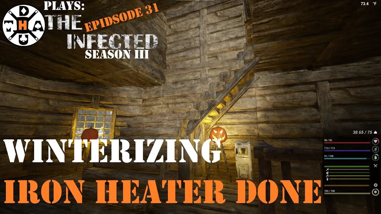 The Infected Gameplay S3EP31 Winterizing the Home Stead, Organizing, and Coal Heater Getting Hot