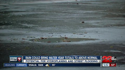 Incoming rain could bring totals above water year averages