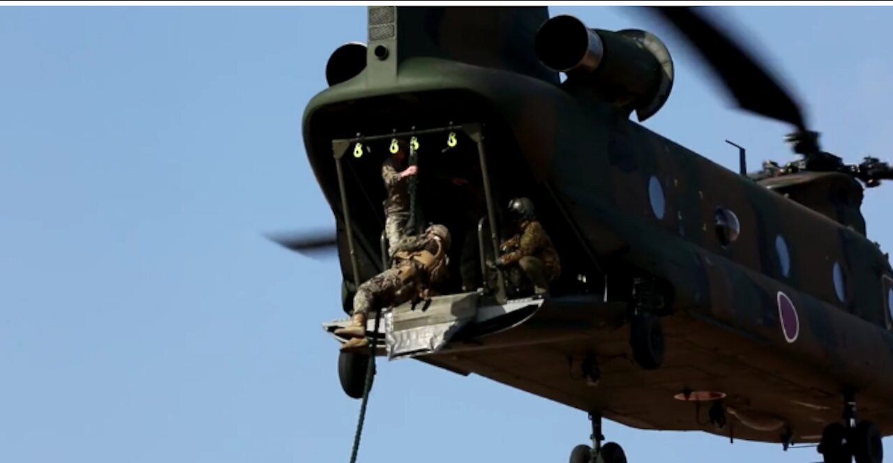 Forest Light: JGSDF’s 30th Infantry Regiment, 3/8 conducts fast roping B-Roll