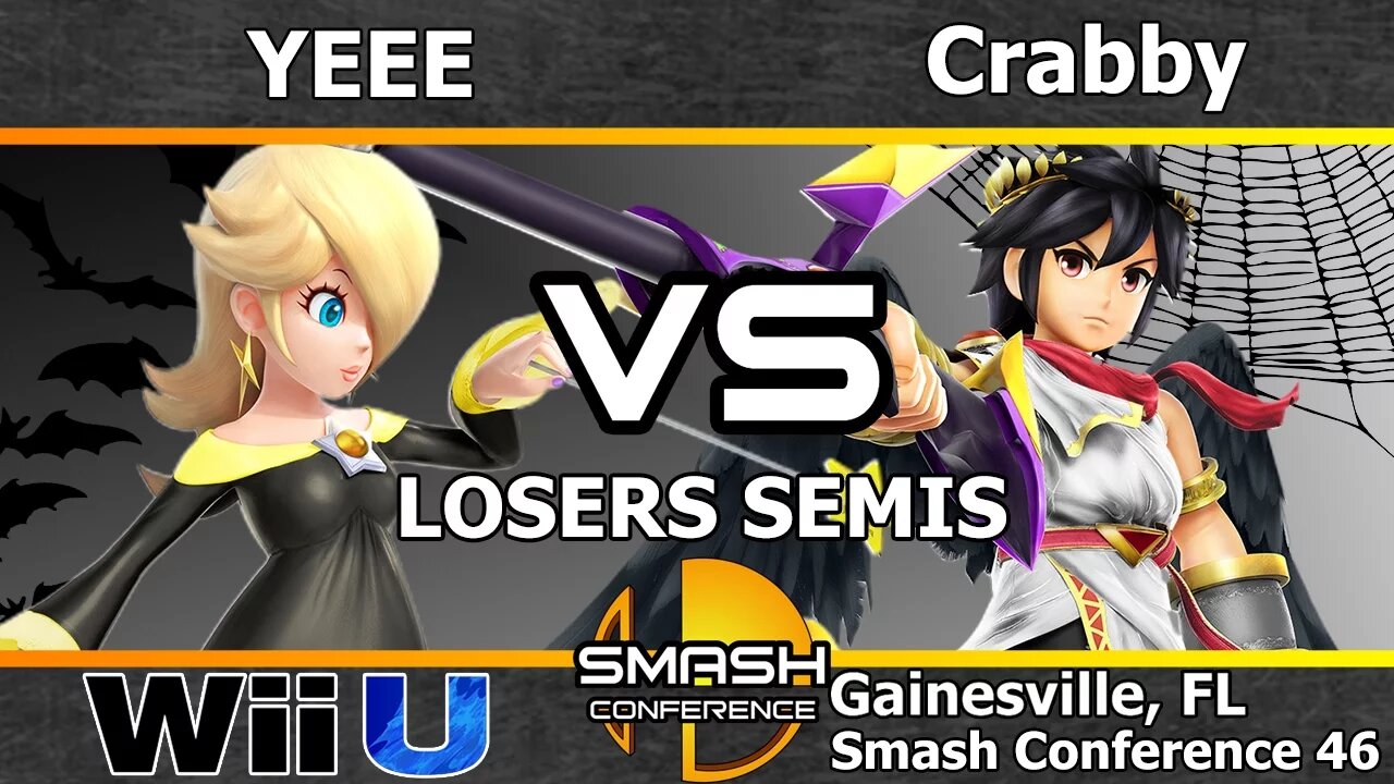 YEEE (Rosalina) vs. Crabby (Dark Pit) - SSB4 Losers Semis - SC46