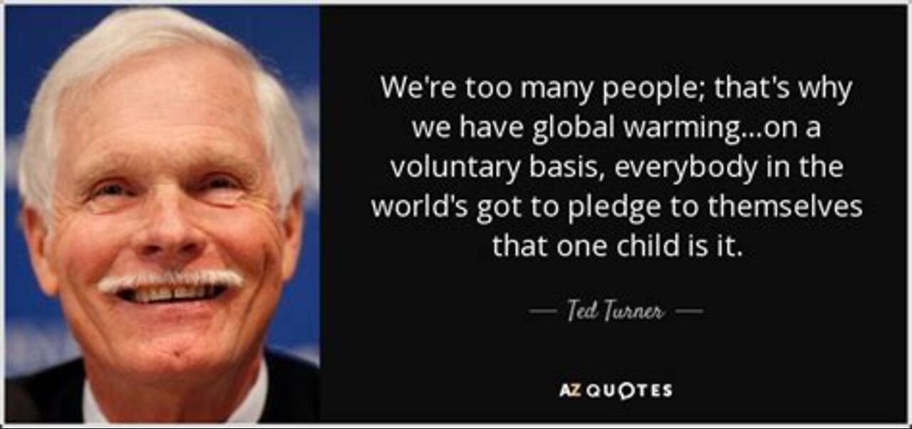 Global Warming Requires Depopulation