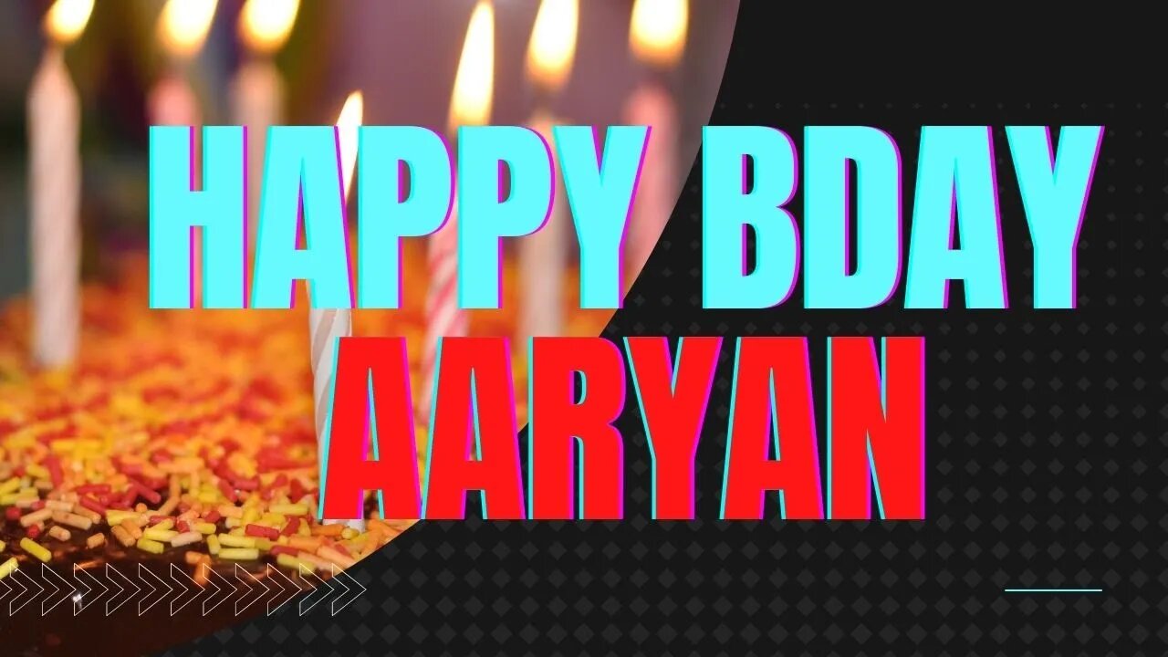 Happy Birthday to Aaryan - Birthday Wish From Birthday Bash