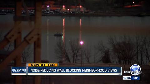 Residents say C-470 sound wall went up without notice, blocks view