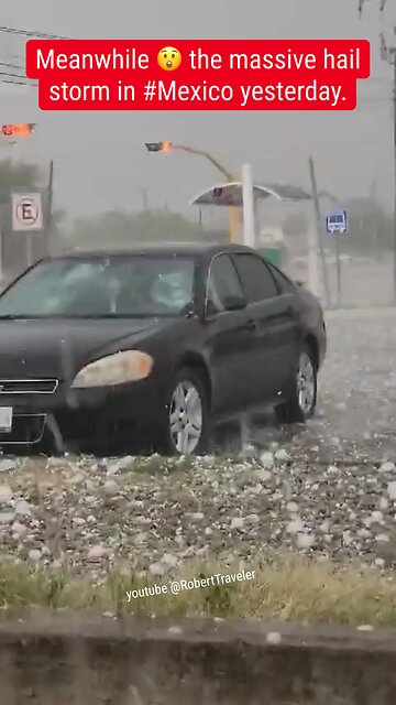 Meanwhile 😲 the massive hail #storm in the northeastern part of Coahuila in #Mexico yesterday.