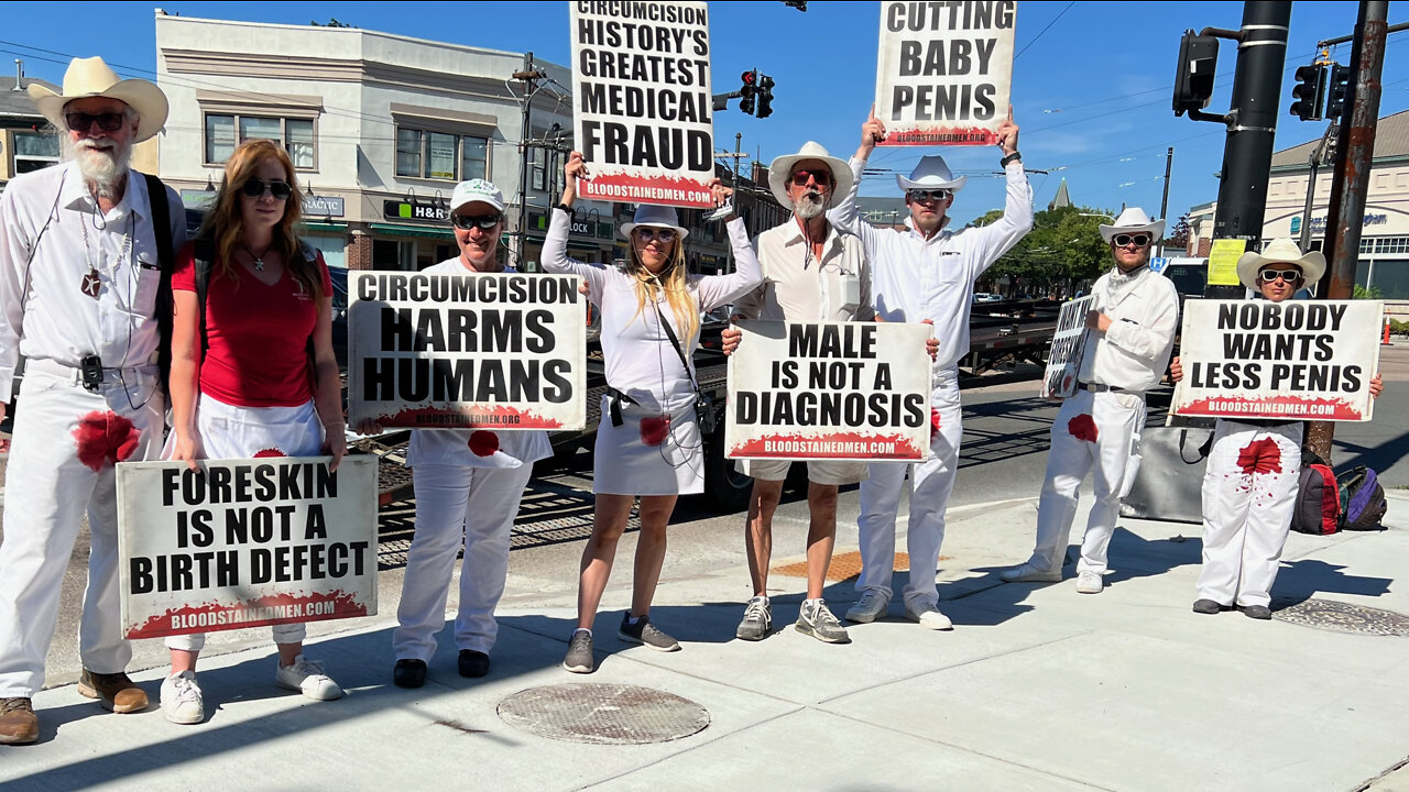 Bloodstained Men in Watertown Square!