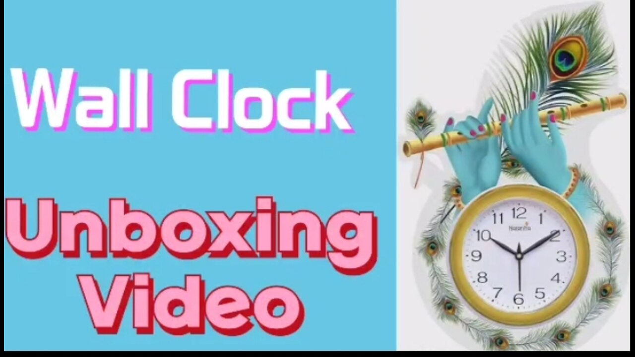 Unboxing Video Of Wall Clock | Wall Clock | Analog clock | Shopping 🛍️