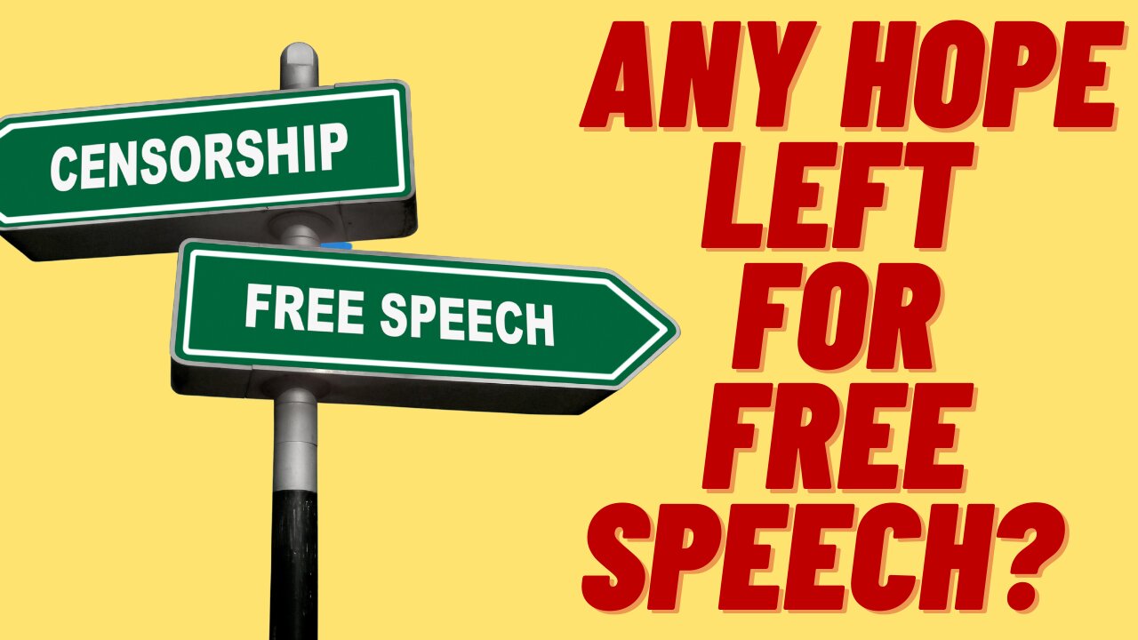 IS THERE ANY GOOD NEWS FOR FREE SPEECH AFTER BIG TECH BANS?
