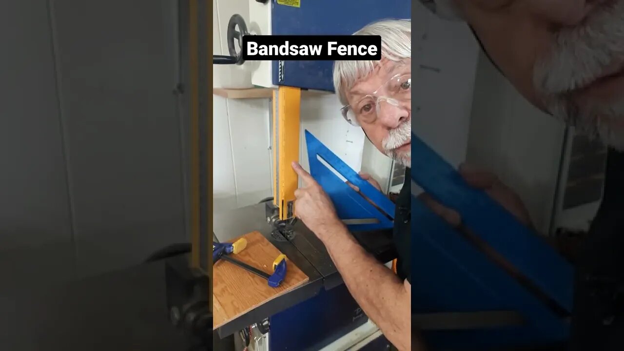 Quick and Easy Bandsaw Fence! #shorts