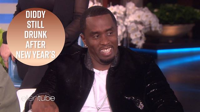 Diddy admits he's drunk while taping Ellen