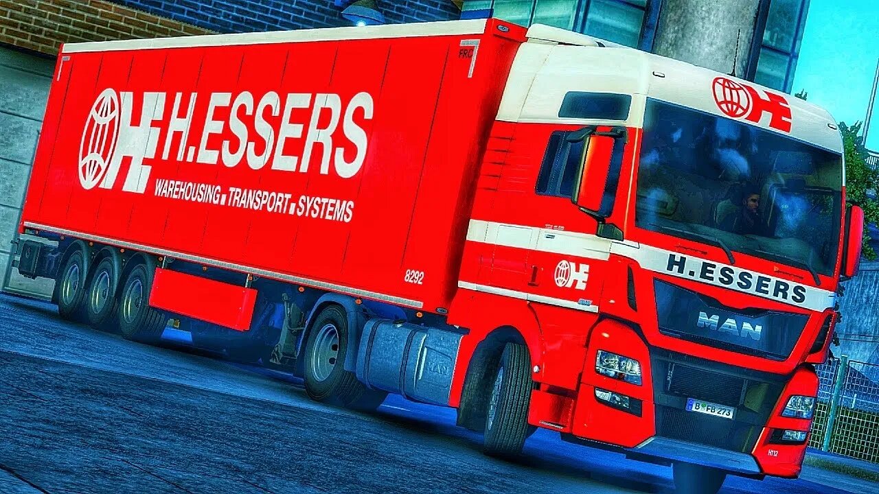 H.ESSERS ICE CREAM freight controlled transport with MAN TGX EURO 6 | Euro Truck Simulator 2