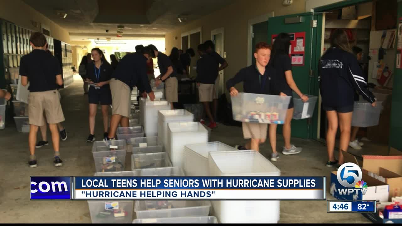 Local teens helping low-income seniors with hurricane supplies