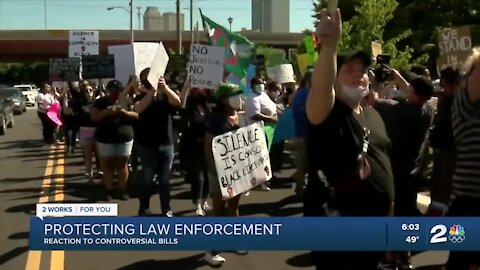 Protecting law enforcement, reaction to controversial bills