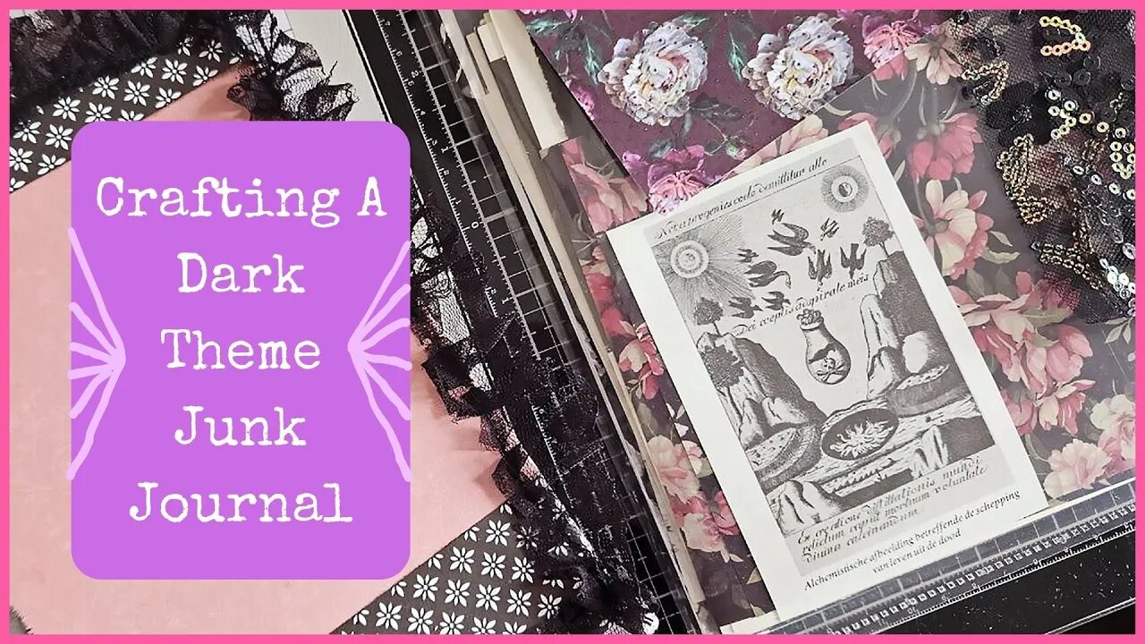 Dark Theme Junk Journal Craft | Healing & Rebirth