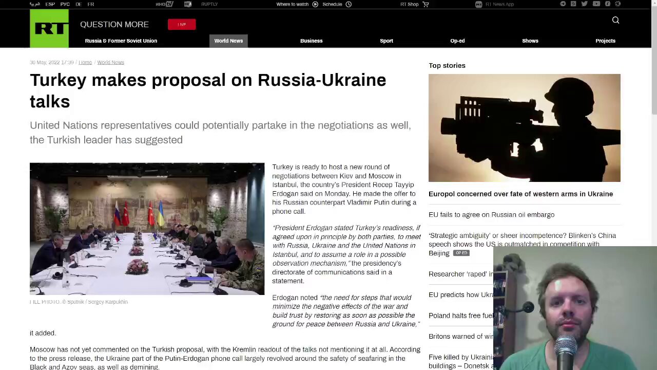 Turkey makes proposal on Russia-Ukraine talks