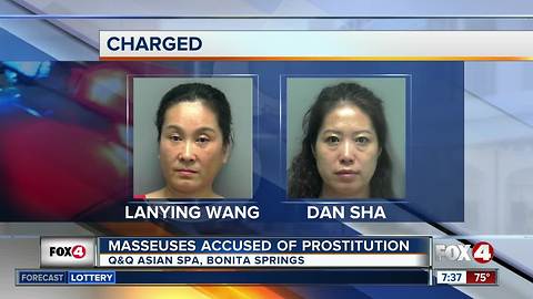Masseuses accused of prostitution