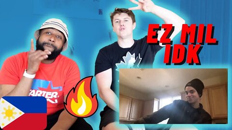 INTRODUCING A FRIEND@g_afro_vibes TO 🇵🇭EZ MIL - IDK | THE NEW EMINEM?! ((IRISH🇮🇪 GUYS REACTIONS!!))