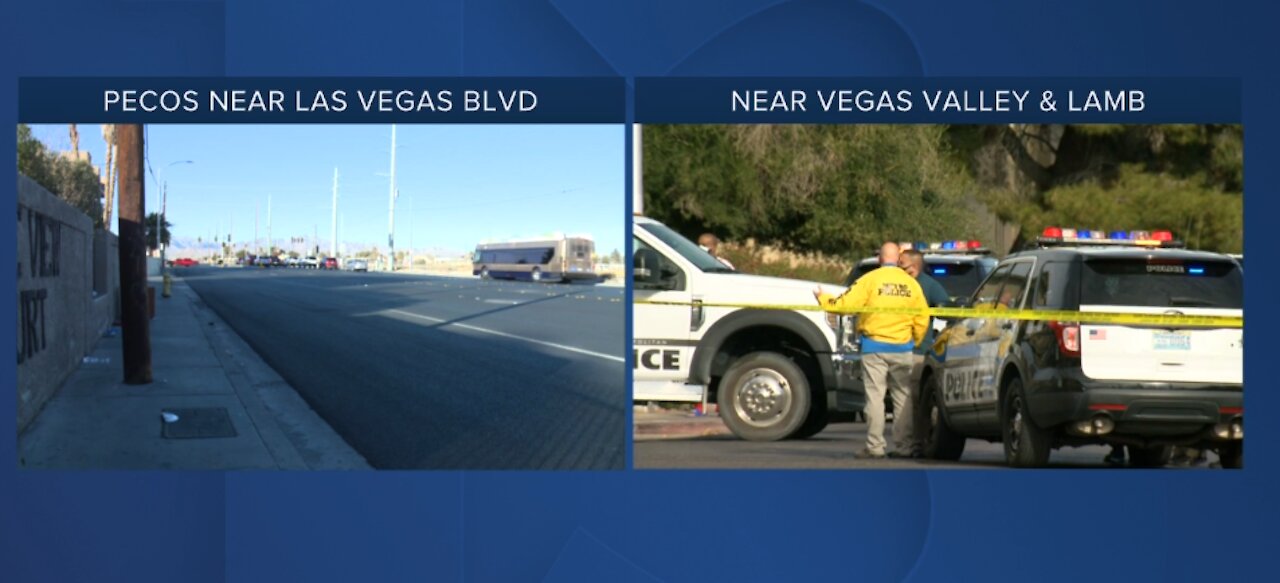 Las Vegas-area police investigate 2 homicide scenes on Sunday