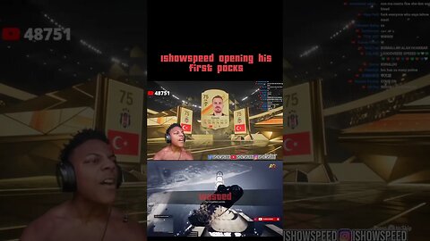 Ishowspeed first pack opening FIFA 24 #fifa #ishowspeed