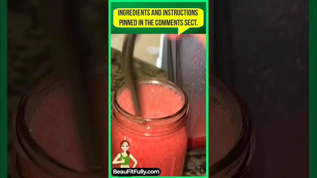 Watermelon Smoothie For Weight Loss! #tiktok #weightloss #drink #ytshort #shortsvideo #shorts