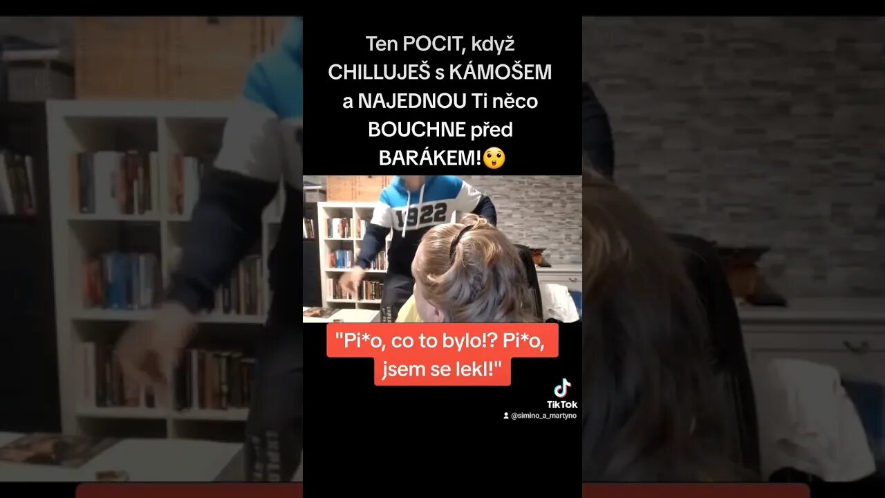 Ten POCIT, když CHILLUJEŠ s KÁMOŠEM a NĚCO Ti BOUCHNE před BARÁKEM! #funny #shorts #viral