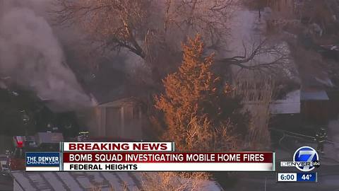 Officials: Mobile home in Federal Heights set ablaze by man who admitted to putting bombs inside