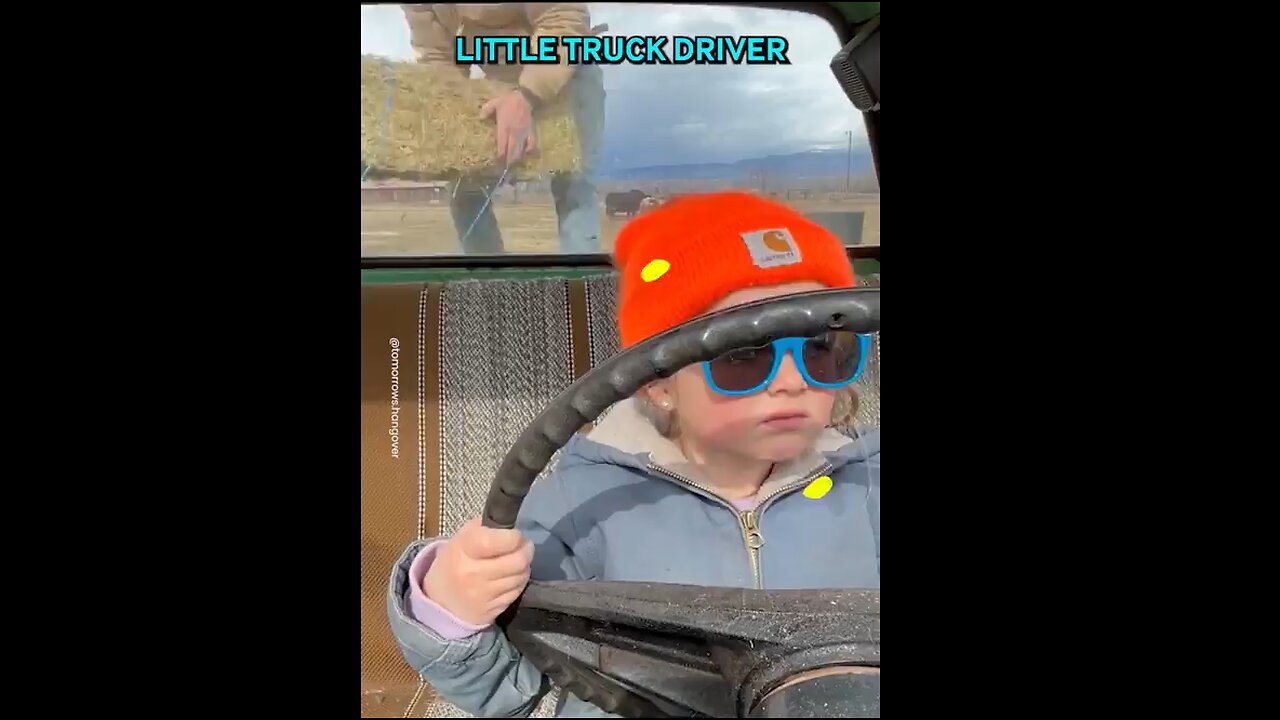 Helping Dad In The Pasture & Learning To Drive, Too