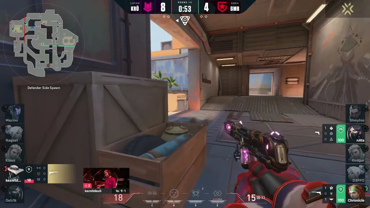 Keznit almost wins 1v5 clutch