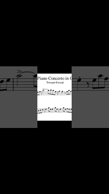 [TRUMPET EXCERPTS] Piano Concert in G - Maurice Ravel
