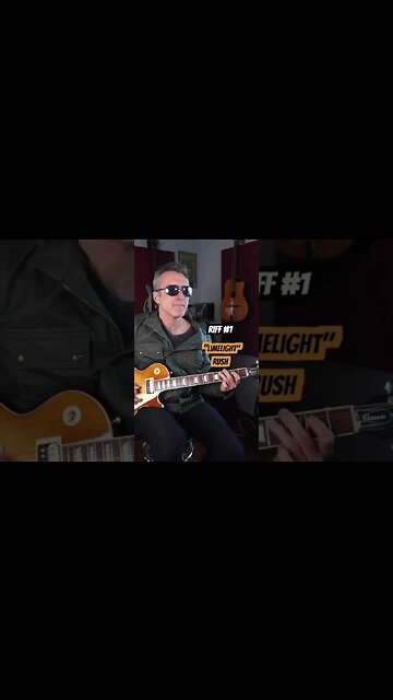 Summer guitar riff madness day 10 limelight vs rebel rebel #shorts