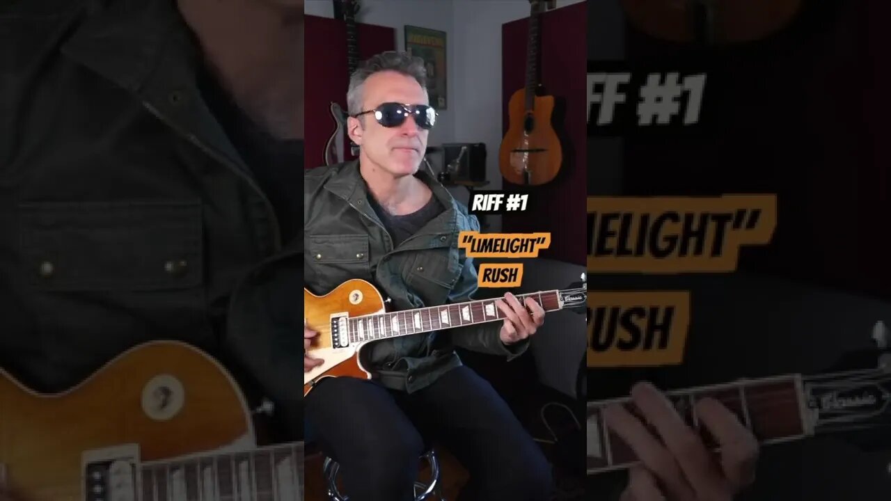 Summer guitar riff madness day 10 limelight vs rebel rebel #shorts