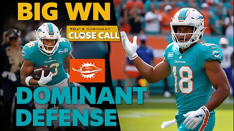 Miami Dolphins BIG Win! Tua's Close Call & Dominant Defense Keep Playoff Hopes Alive