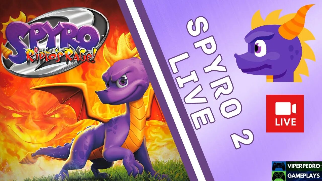 Live: Spyro 2: Ripto's Rage! (Spyro Reignited Trilogy) | Jogando com os Inscritos AO VIVO PC - Steam