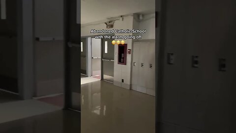 Abandoned Catholic High School in Missouri with the alarm going off!