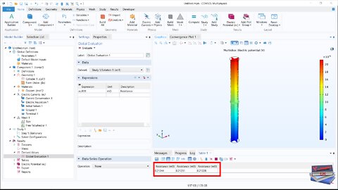 Computing the Resistance of a Wire ( COMSOL Multiphysics)