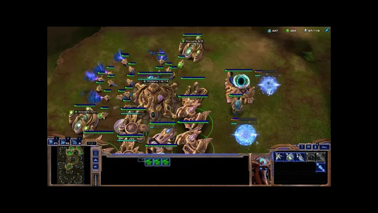 Session 2: Starcraft II (Random vs 3 Elite AI) - -