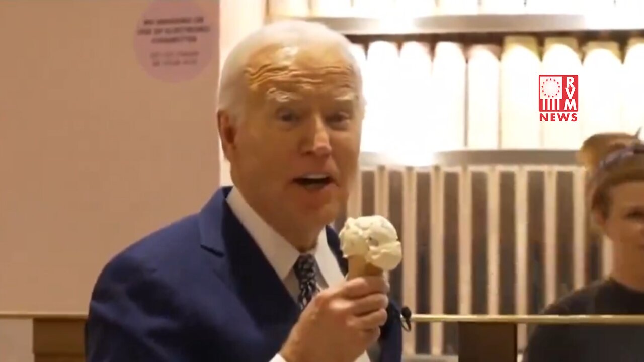 Joe Biden Doesn't Visit The Border Much Because He Was Too Busy Eating Ice Cream