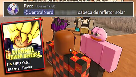 FUI HUMILHADO SEM MOTIVO PELO VALENTÃO NESSE NOVO JOGO TOWER DEFENSE DE ANIME DO ROBLOX!