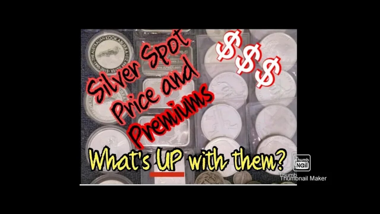 Silver Price and Silver Premiums... Where They Are Today... On Silver Sunday!