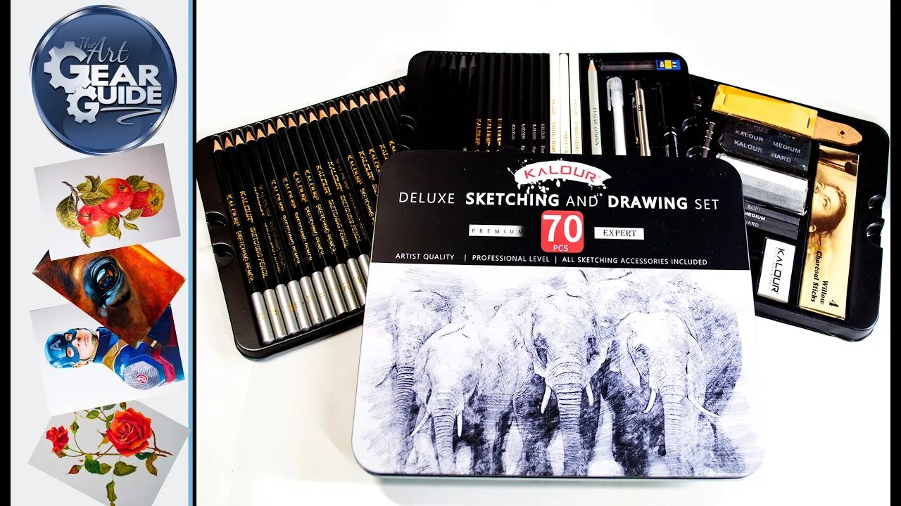 Kalour 70 Piece Sketching and Drawing Set