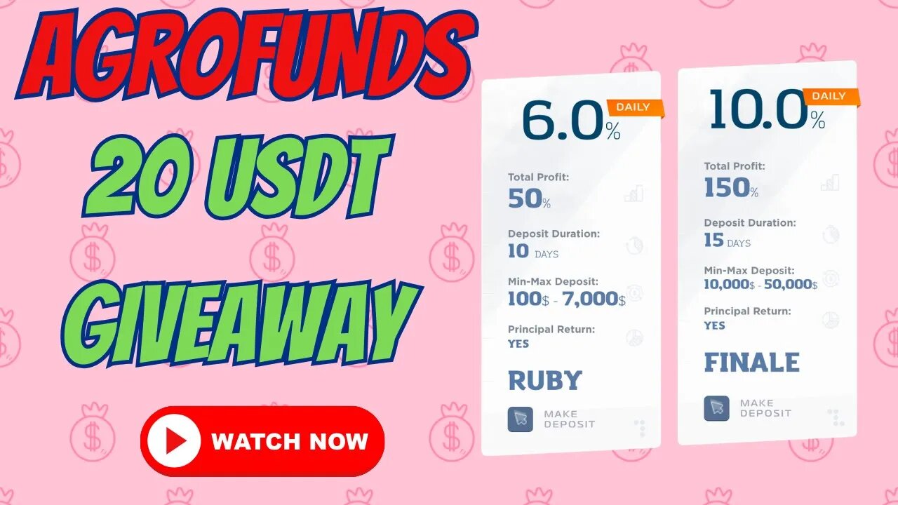 Agrofunds Update | 20 USDT Giveaway 🎁 🎁 🎁