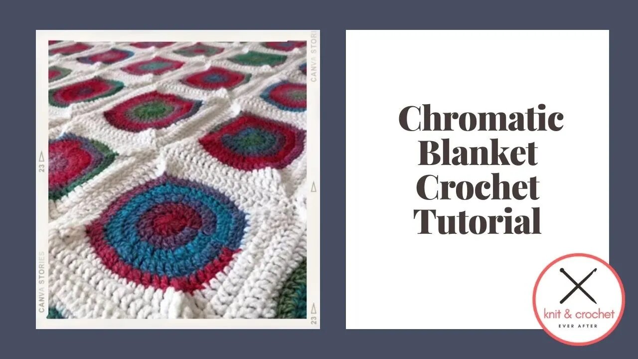 Left Hand Motif of the Month March 2016 Chromatic Motif and Blanket Pattern Crochet Tutorial