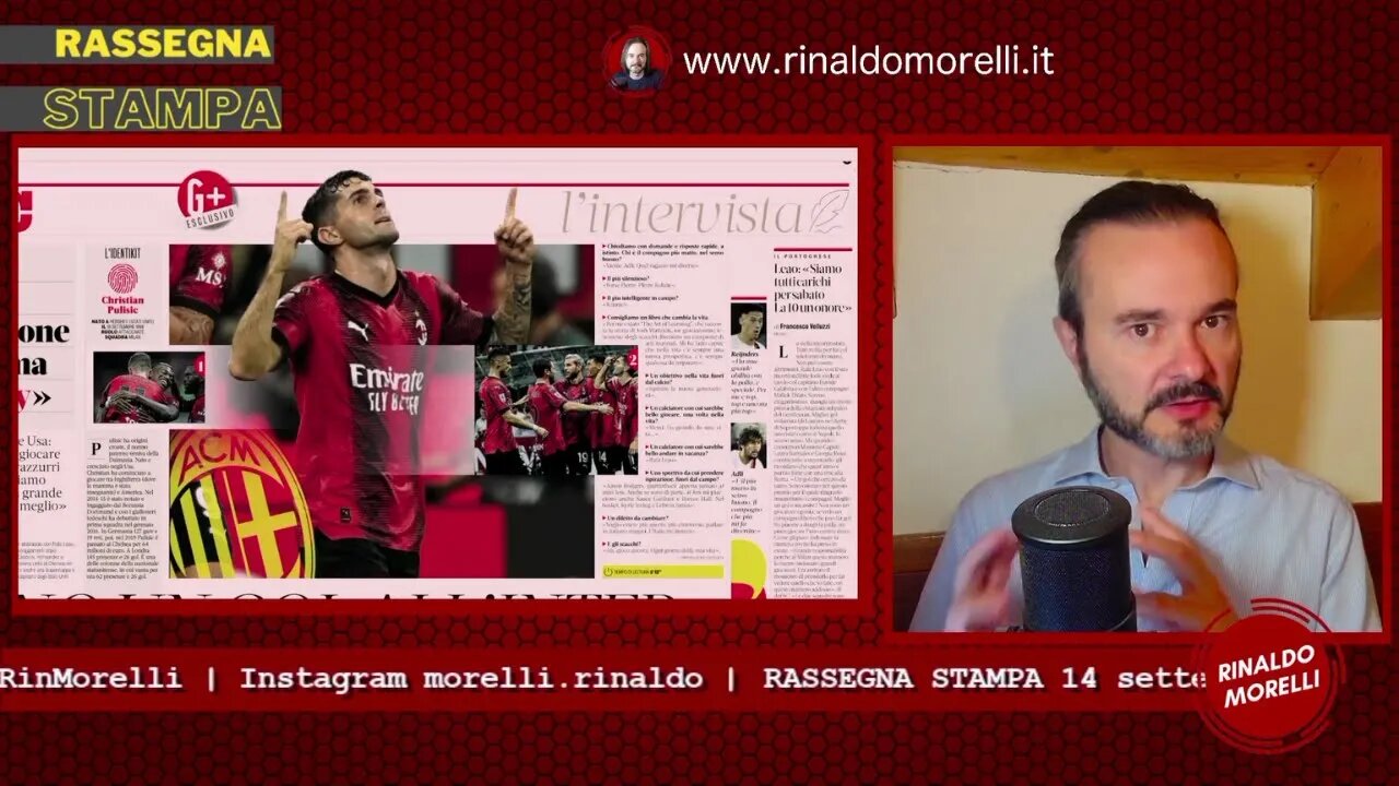 Pulisic ha trovato l'America! | 🗞️ Rassegna Stampa 14.9.2023 #468