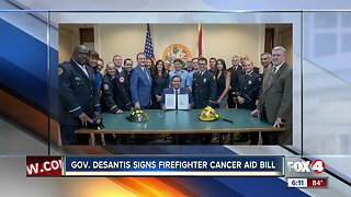 DeSantis signs bill to help firefighter cancer