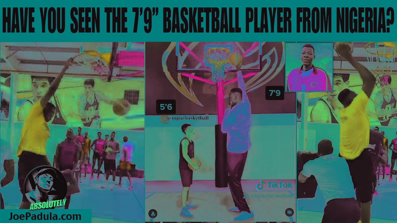 Have you seen the 7'9" Basketball Player from Nigeria? Shaquille O'Neal has