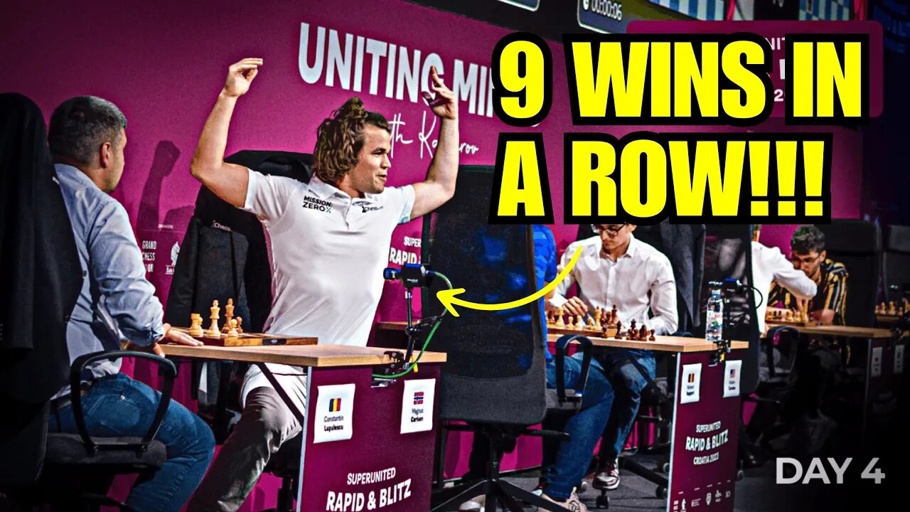 Magnus Carlsen goes GOD MODE and DESTROYS EVERY TOP GM in the Tournament