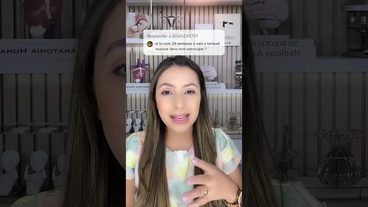 Estou com 29 semanas e saiu tampão mucoso devo me preocupar