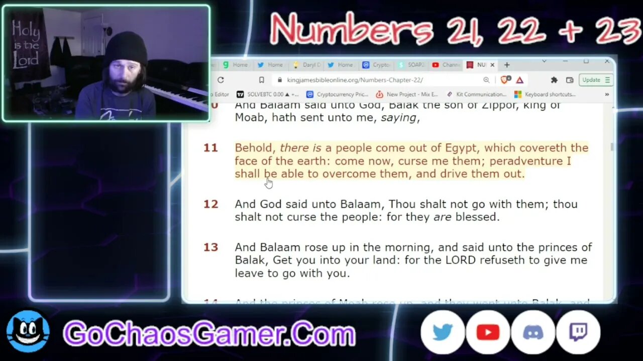 Numbers 21, 22 + 23 King James Version (KJV Bible 3/18/2022)