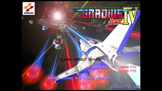 Gradius IV Arcade Game, Konami 1998, longplay