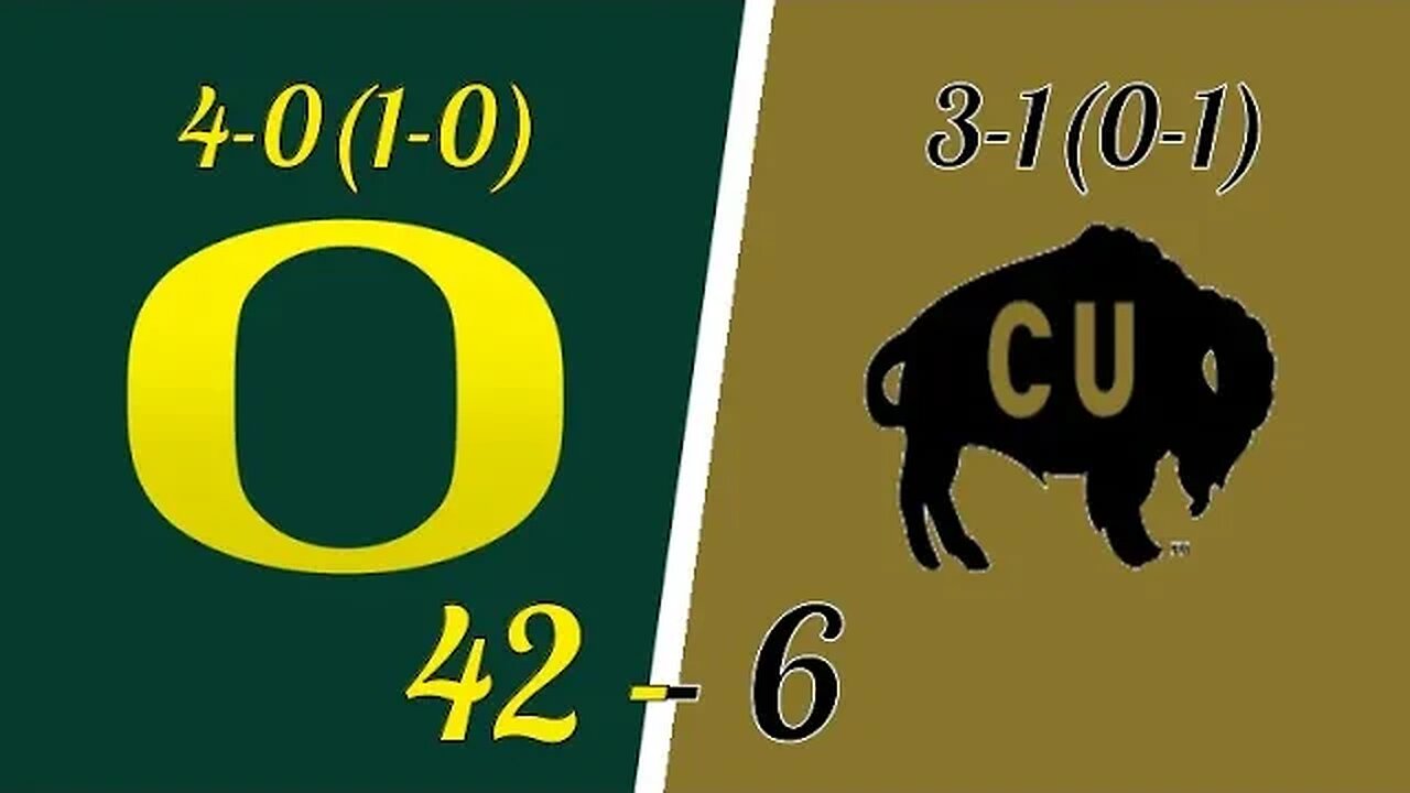 Oregon vs Colorado - The Day After - who was shocked by this? This was always the result.