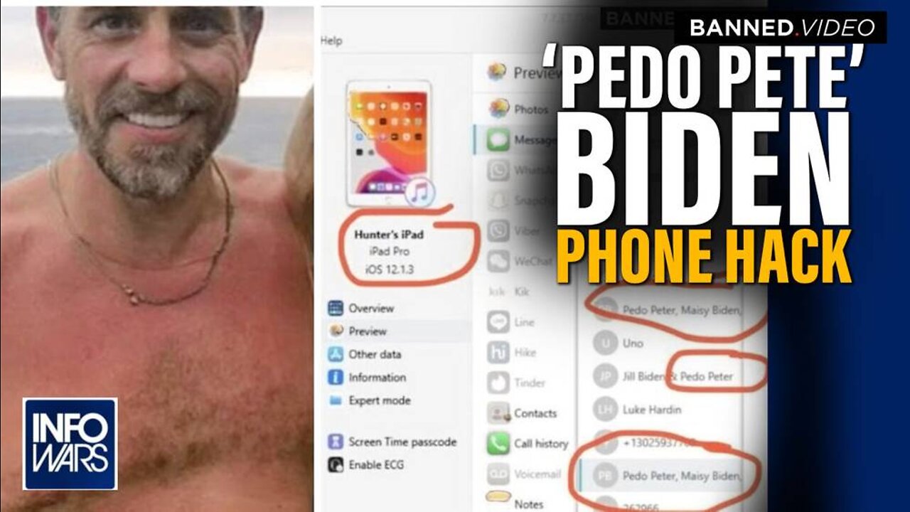 Alex Jones Responds to Hunter Biden's 'Pedo Pete' Phone Hack